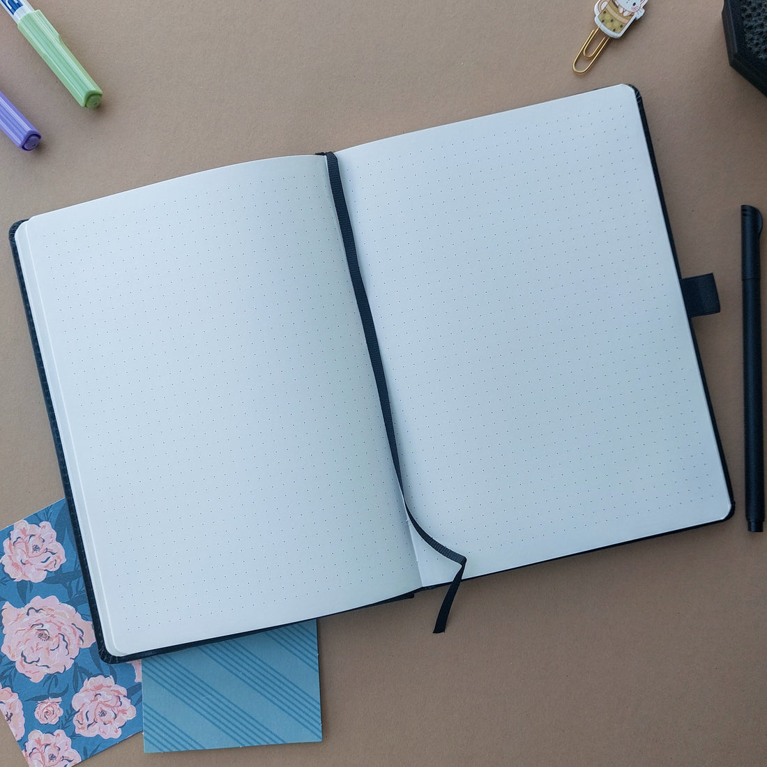 Premium PU Soft Dot Grid A5 Diary (120 GSM, 128 pages)