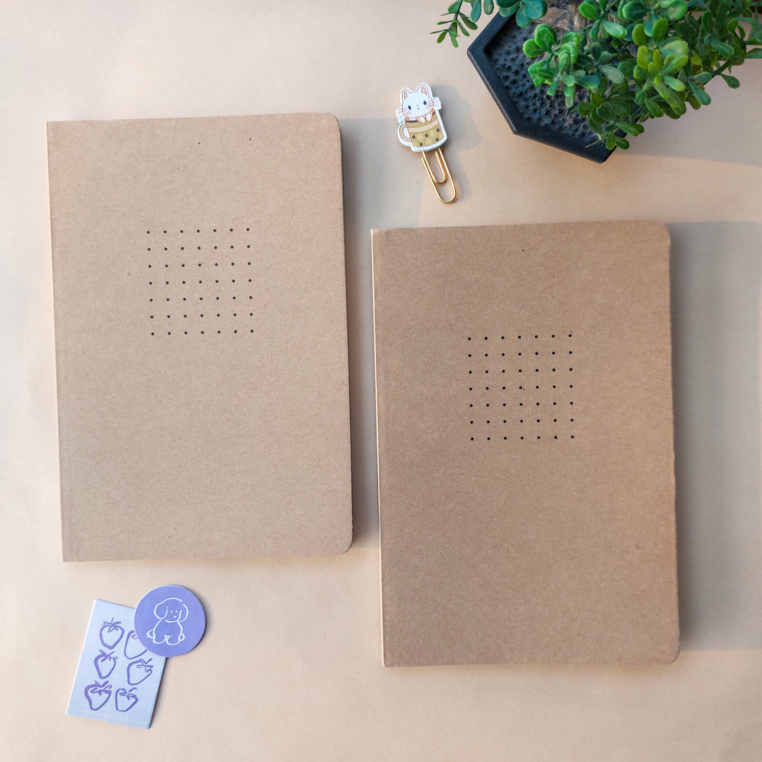 Factor Notes Dot Grid Brown Diaries