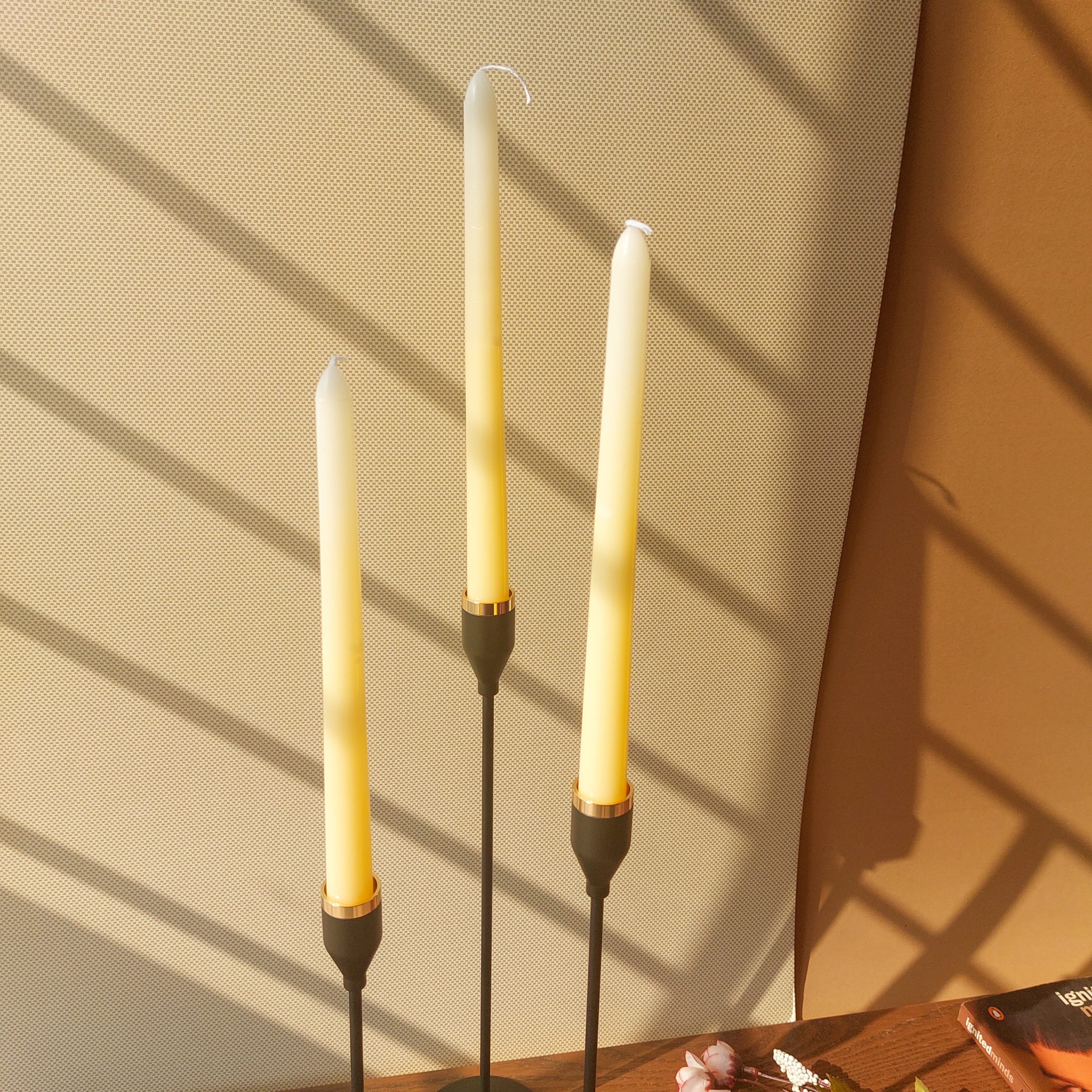 Metal Candle Stand with 3 Candle Packets