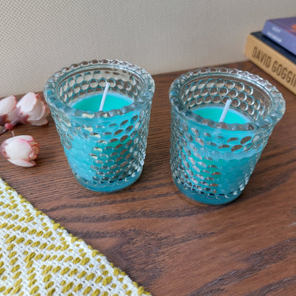 Home Aroma Bubble Glass Scented Candles 2pc Set