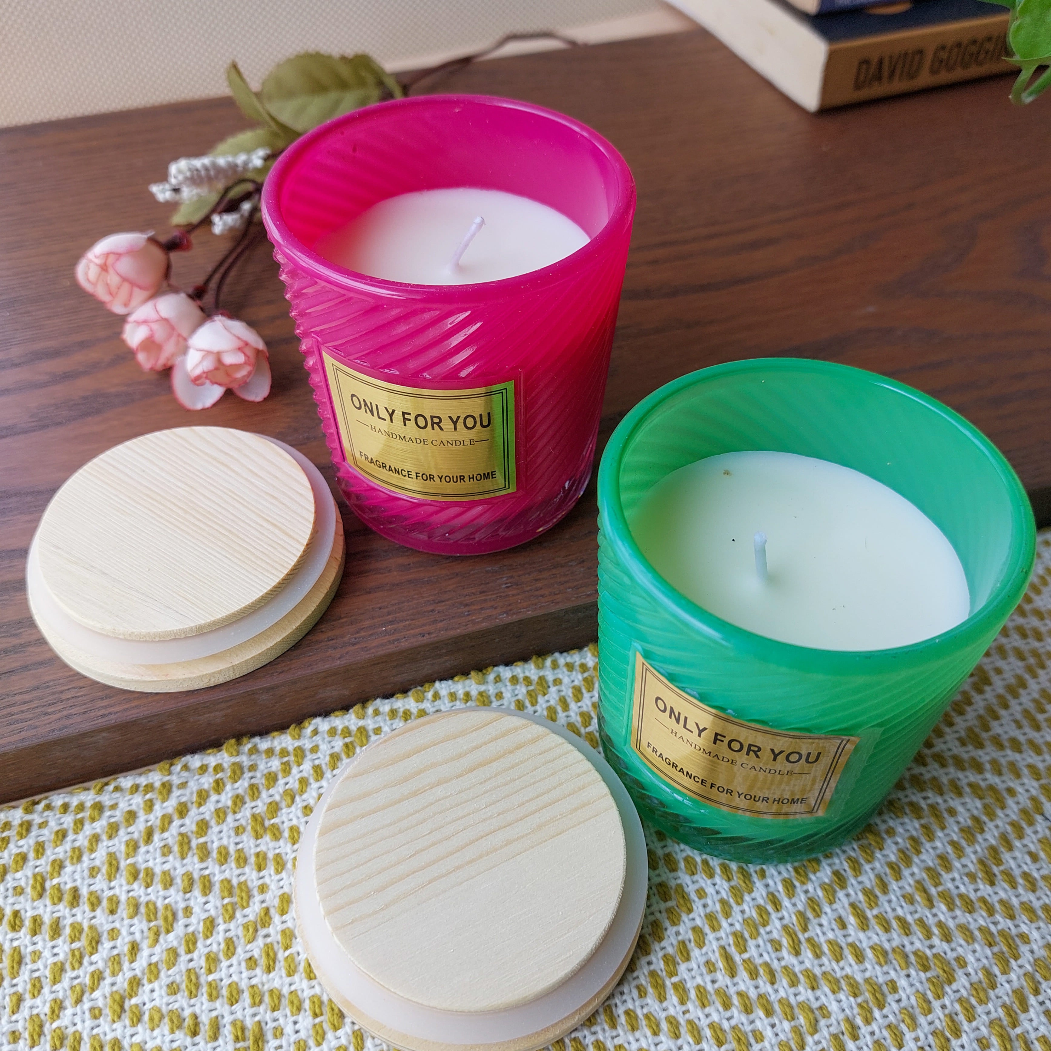 Only for You Scented Candles With Wooden Lid