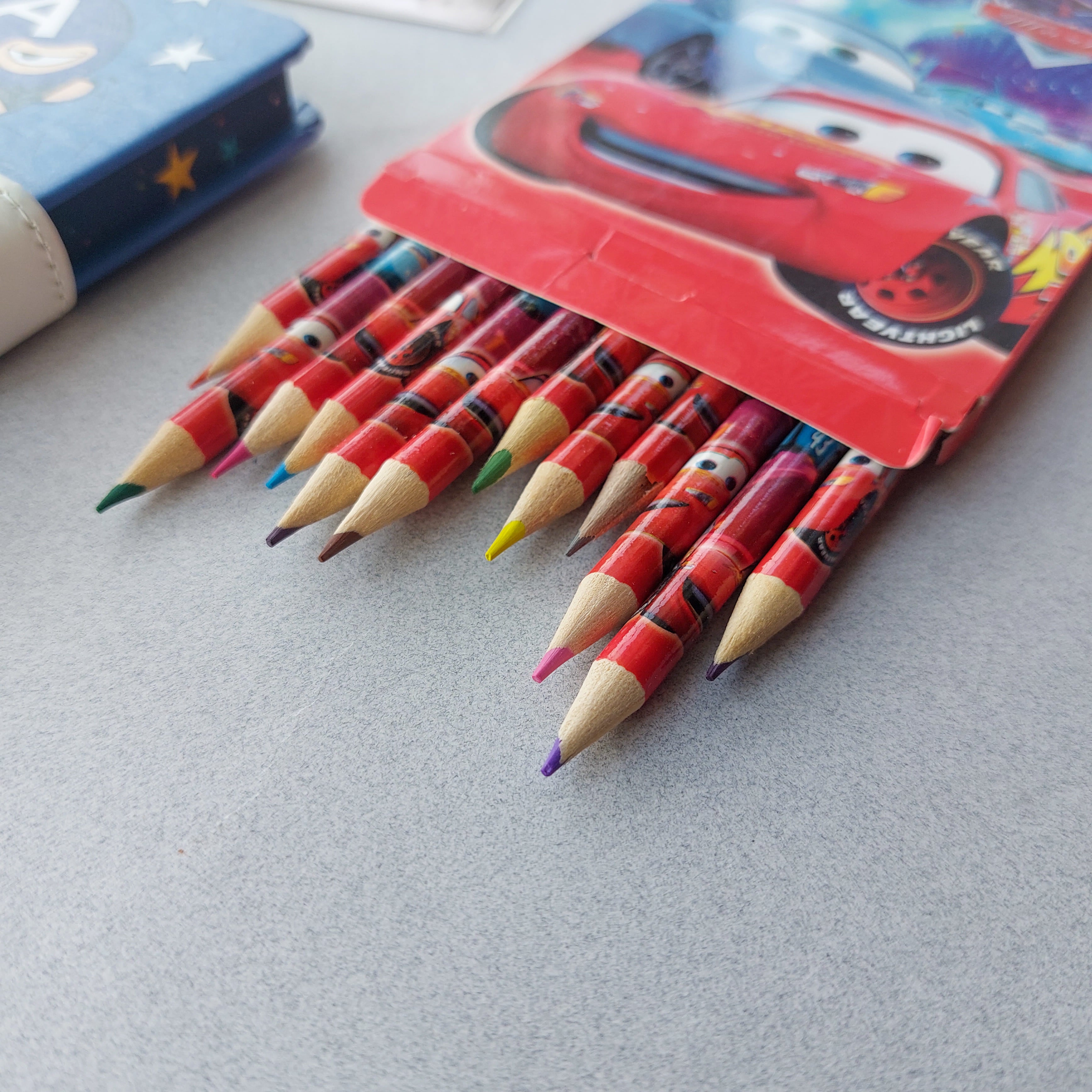 Cars and Frozen Themed Pencils 12pc Set