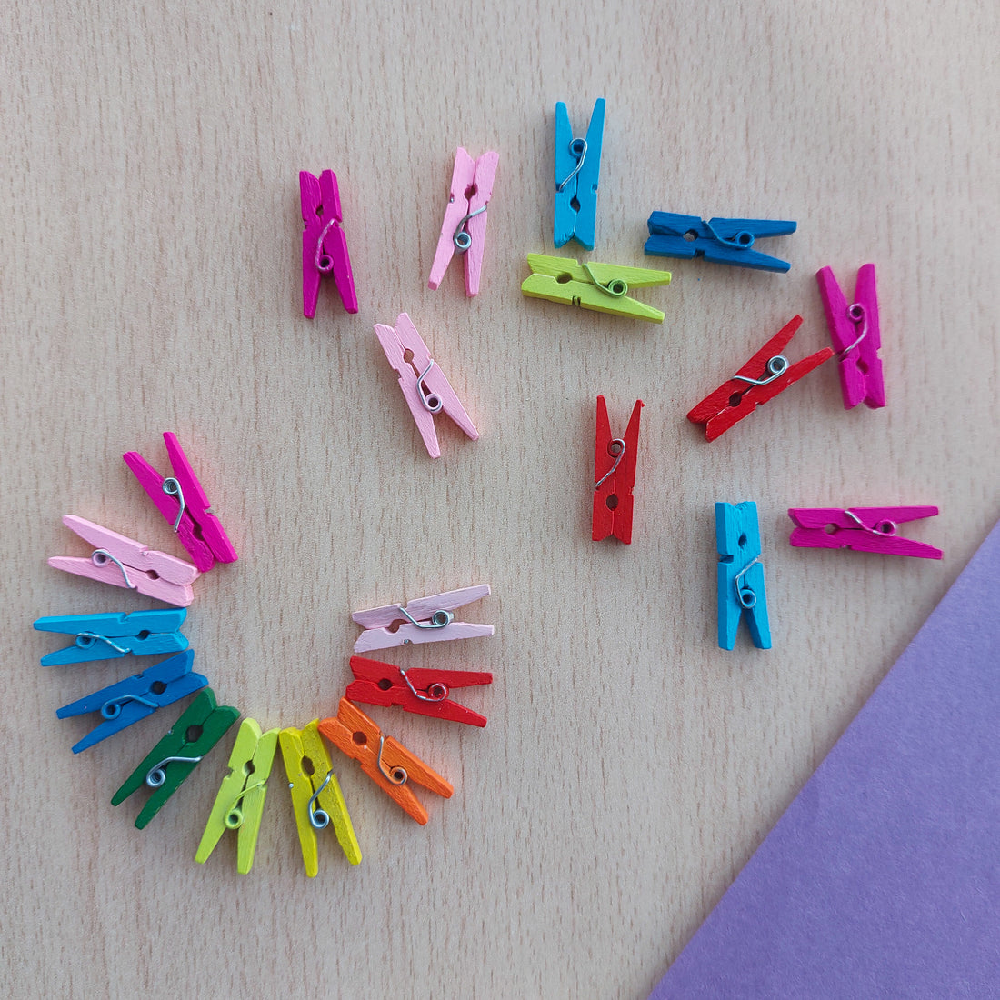 Mini Wooden Clips