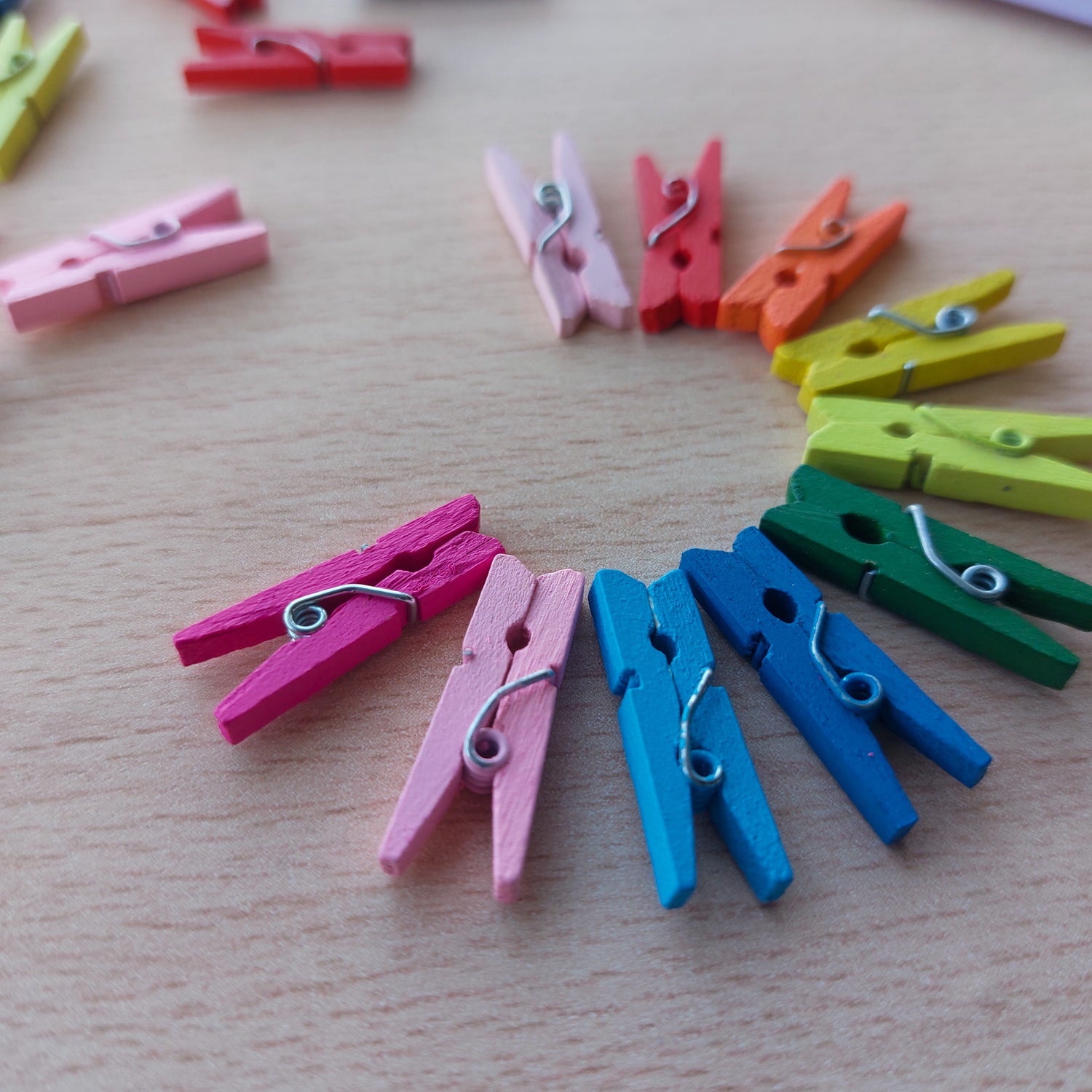 Mini Wooden Clips