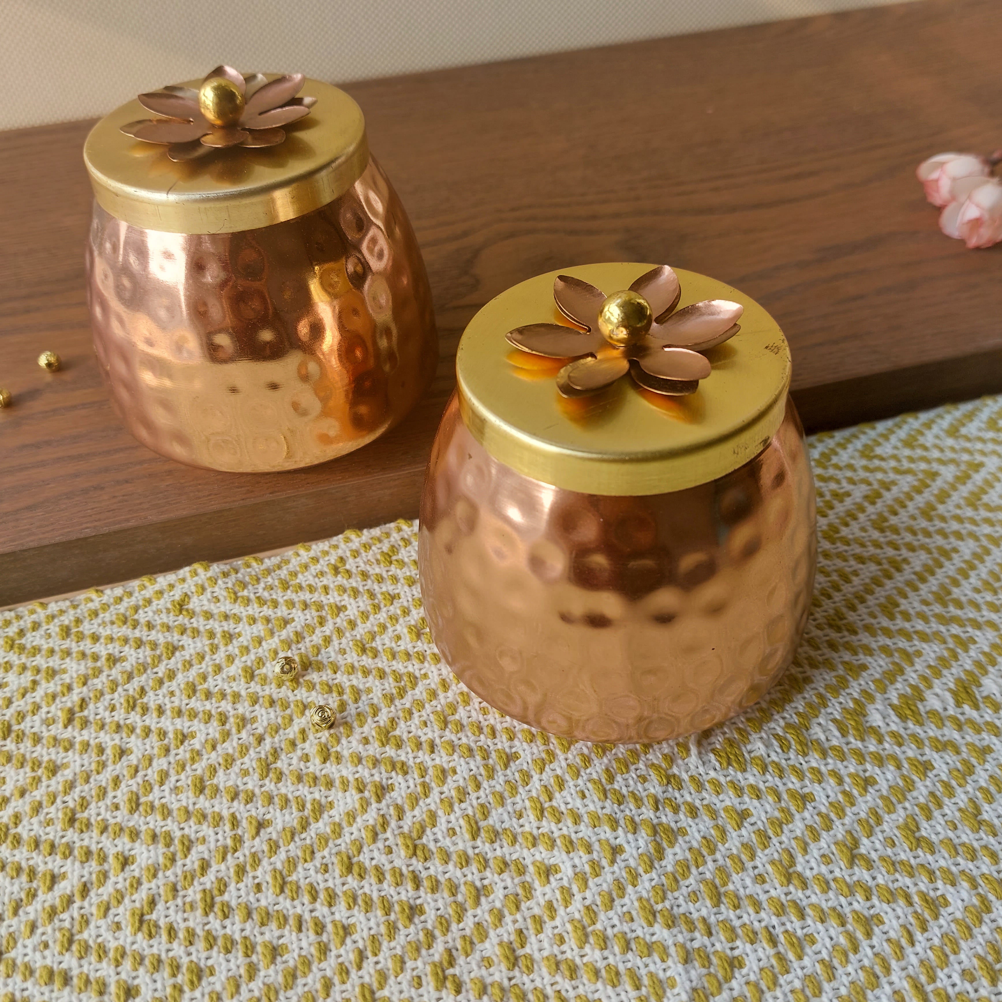 Copper Containers With Lid
