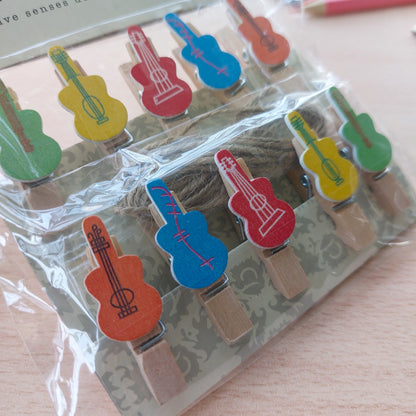 Design Pub Wooden Clips 10pc Set