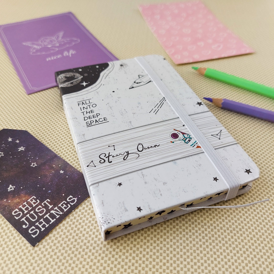 Space Series Ruled Diaries A6