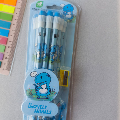 Peppa Pig and Animals Pencils 12pc Set With Sharpener