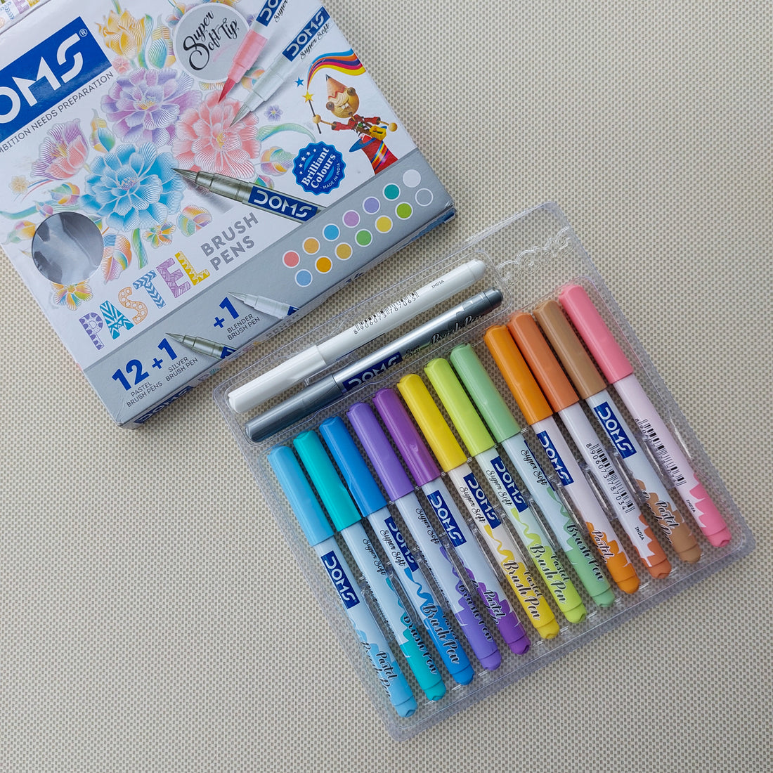 DOMs Pastel Brush Pen 12pc Set