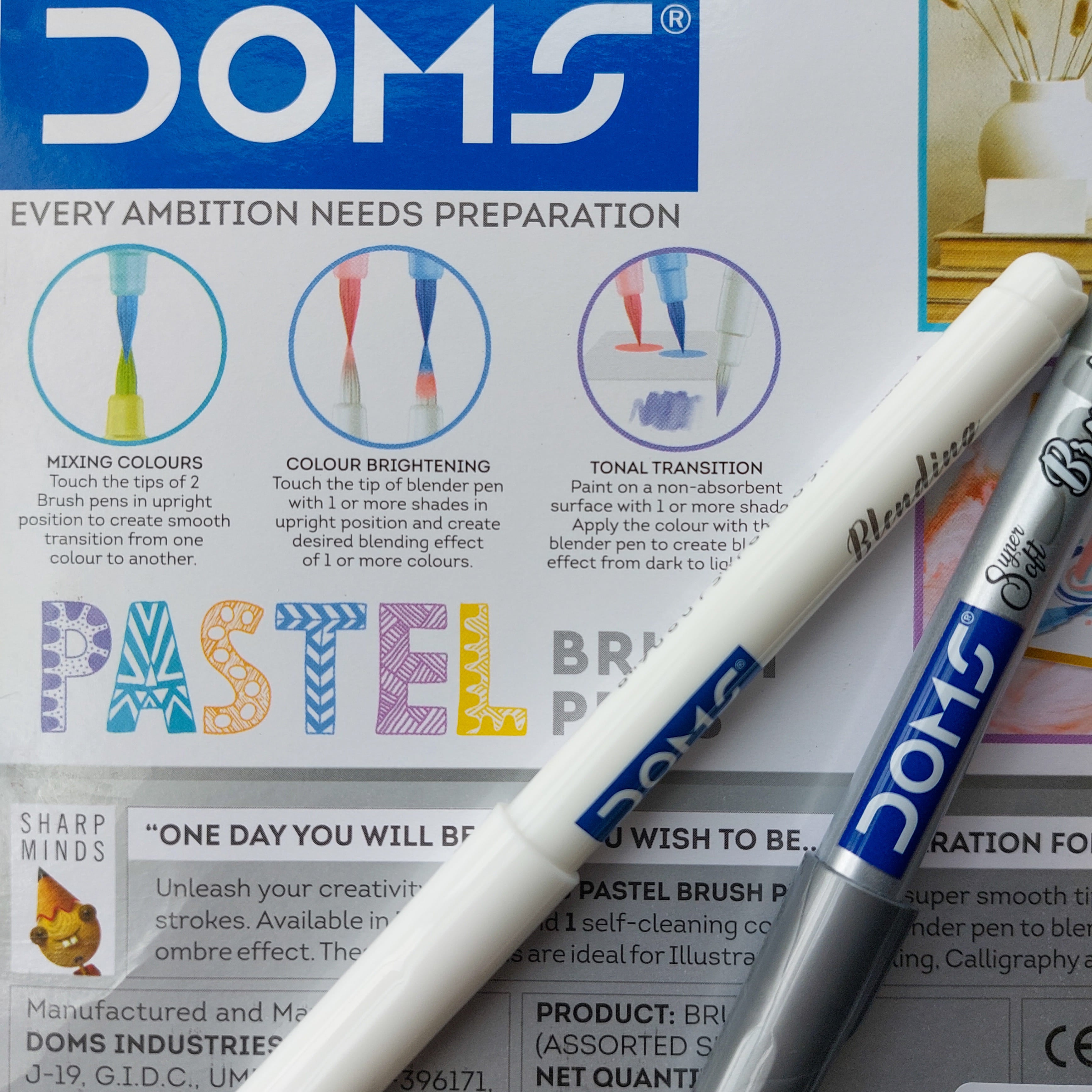 DOMs Pastel Brush Pen 12pc Set