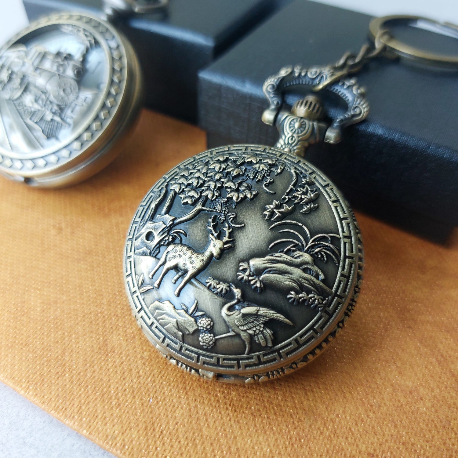 Vintage Series Pocket Watch Keychains