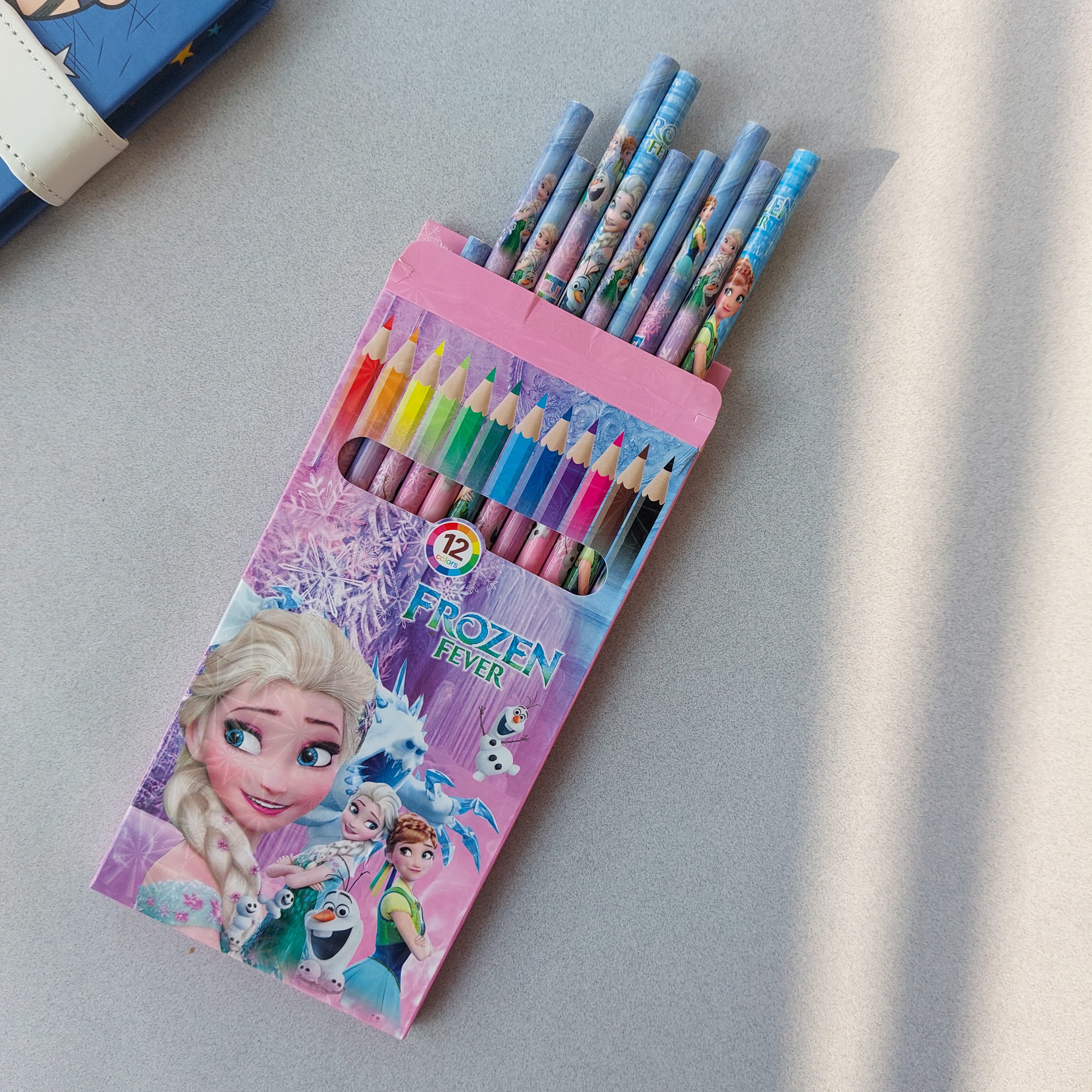 Cars and Frozen Themed Pencils 12pc Set