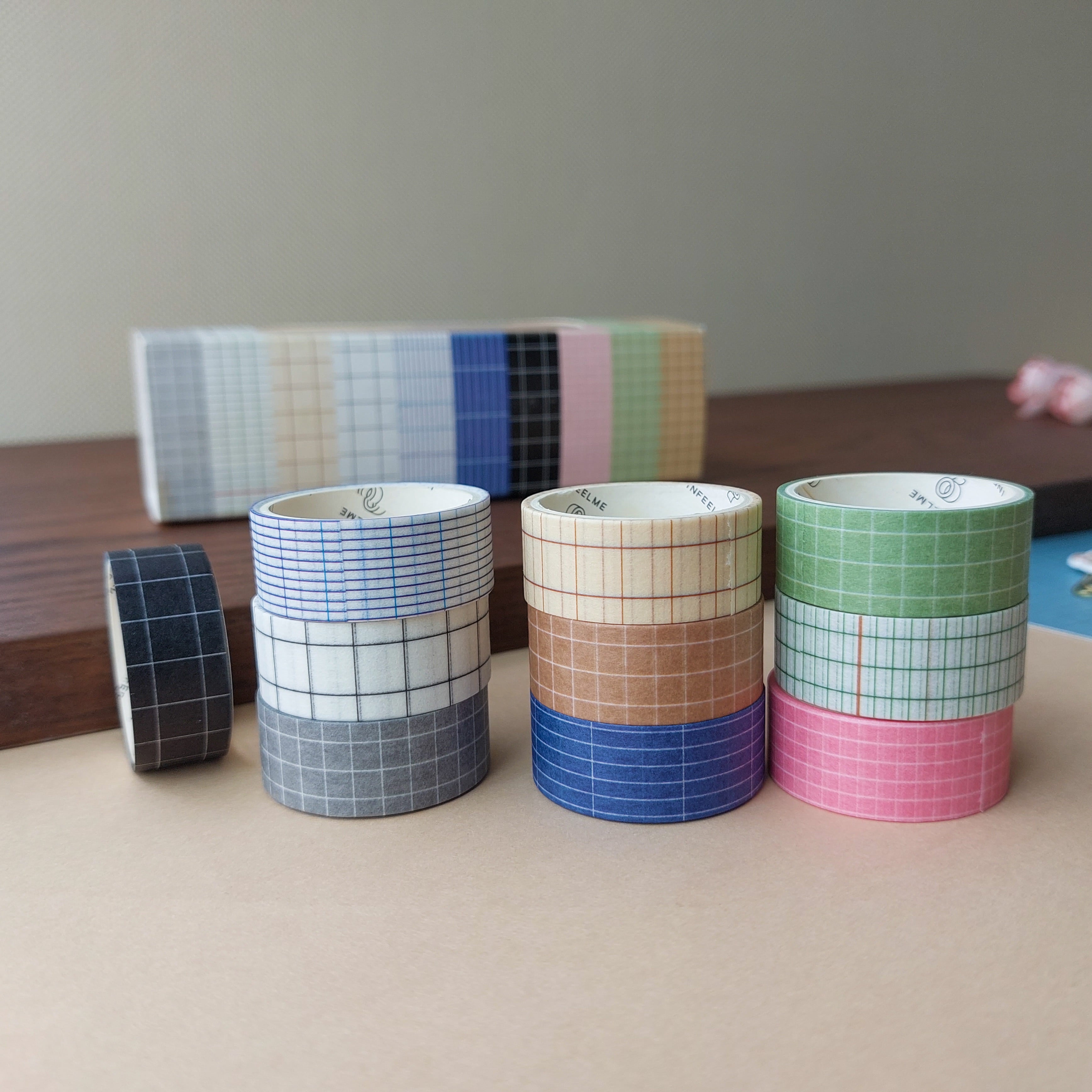 Grid Washi Tapes 10pc Set