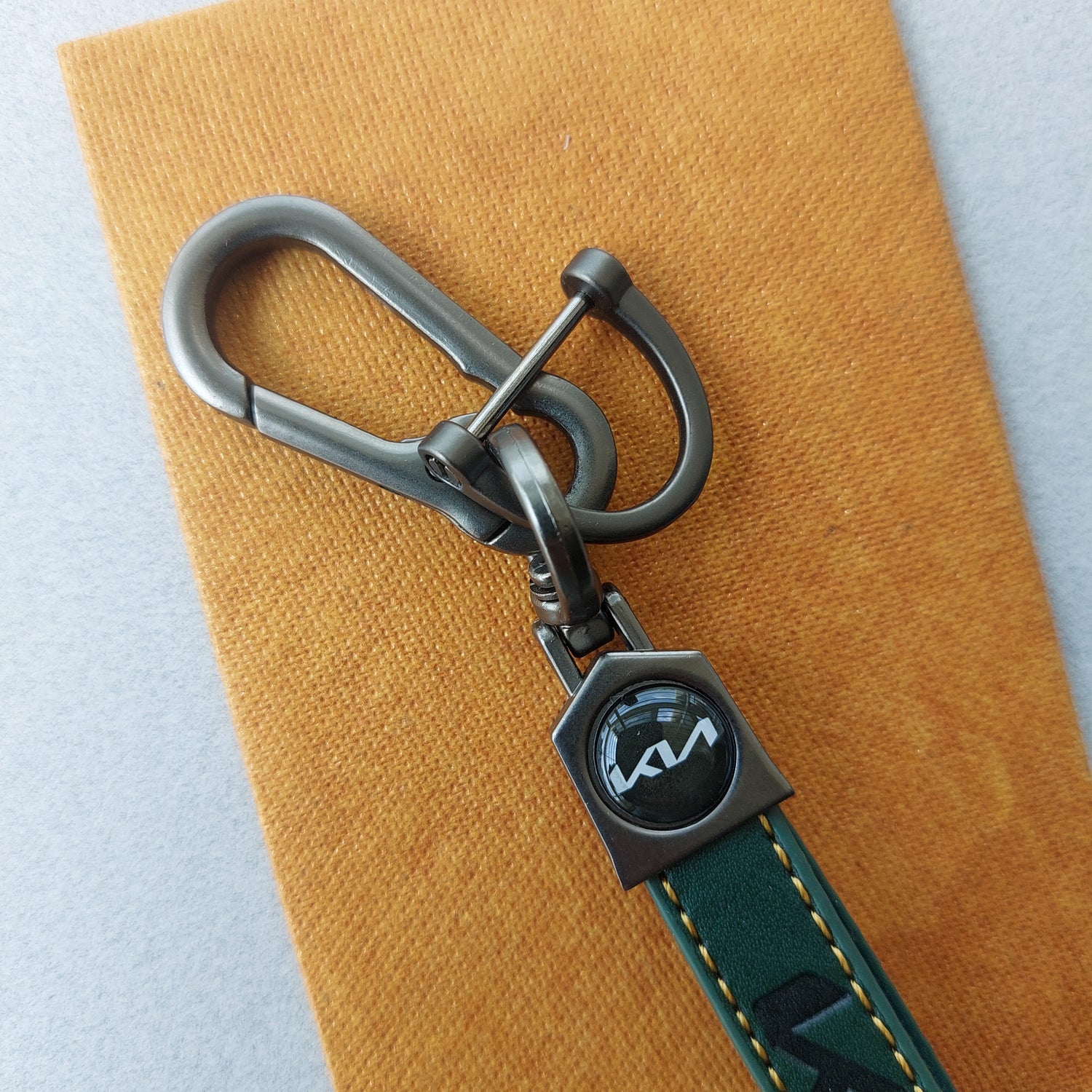 KIA Car Logo Leather Keychains