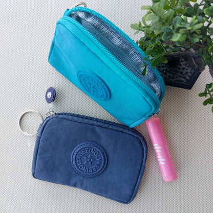 Seeingly Pouches Green and Blue 1 Zip