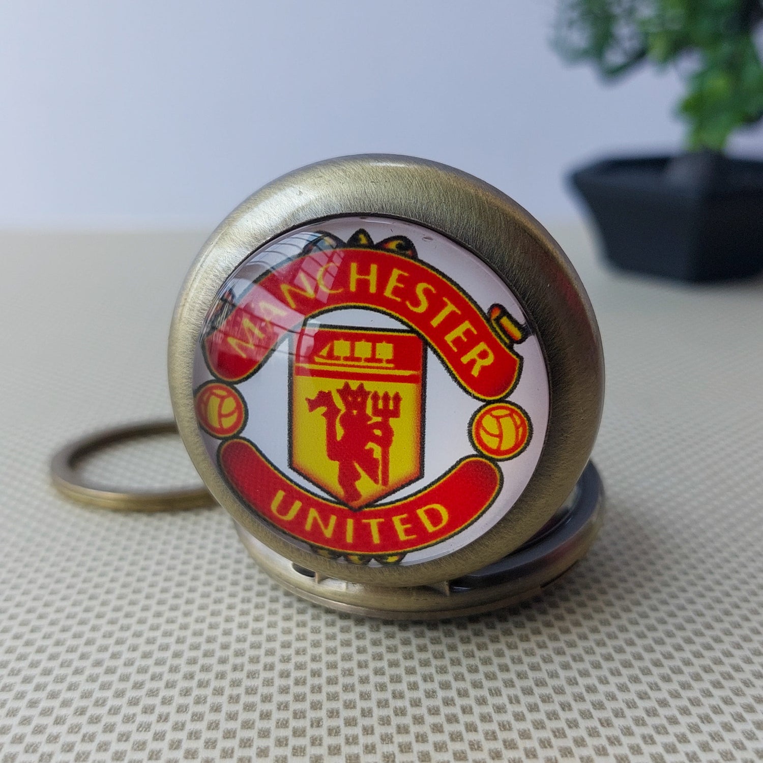 Football Clubs Keychains With Pocket Watch