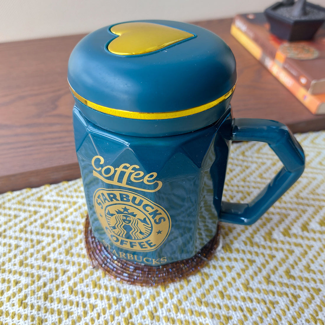 Starbucks Green Ceramic Mugs With Lid