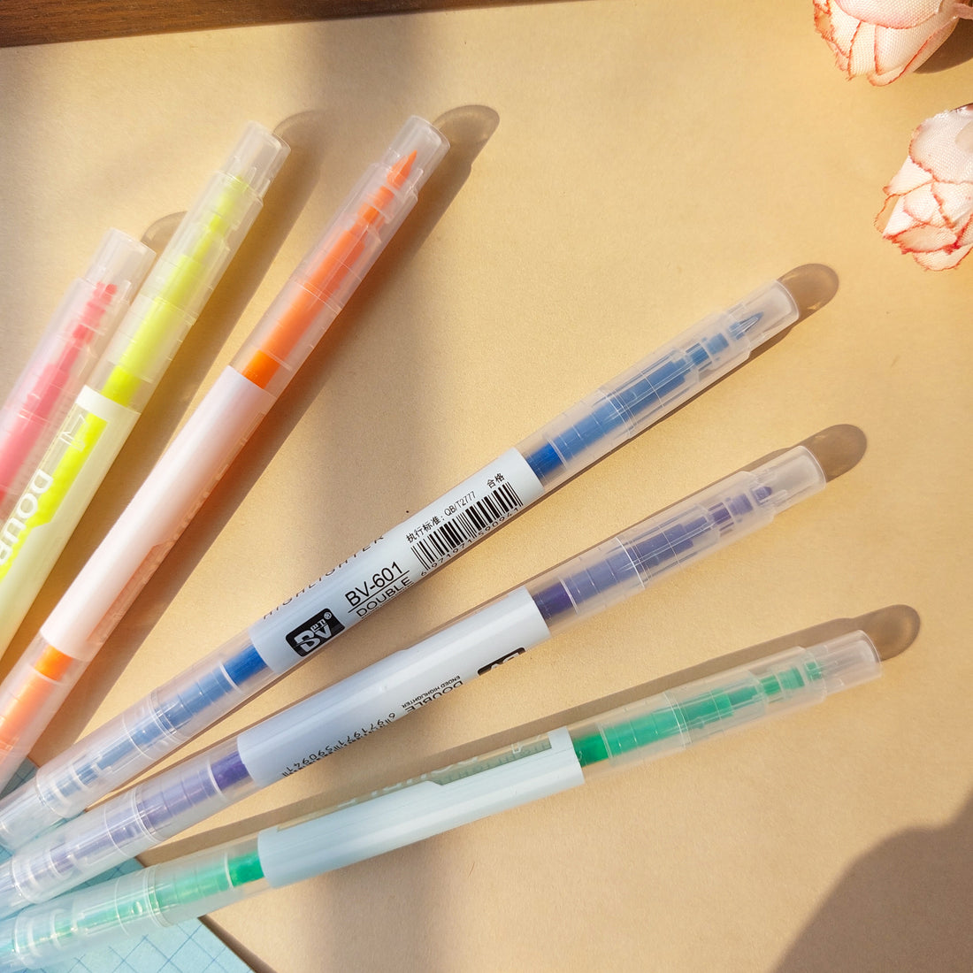 Neon Dual Side Highlighters 6pc Set
