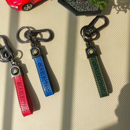 Ola Electric Logo Leather Keychains