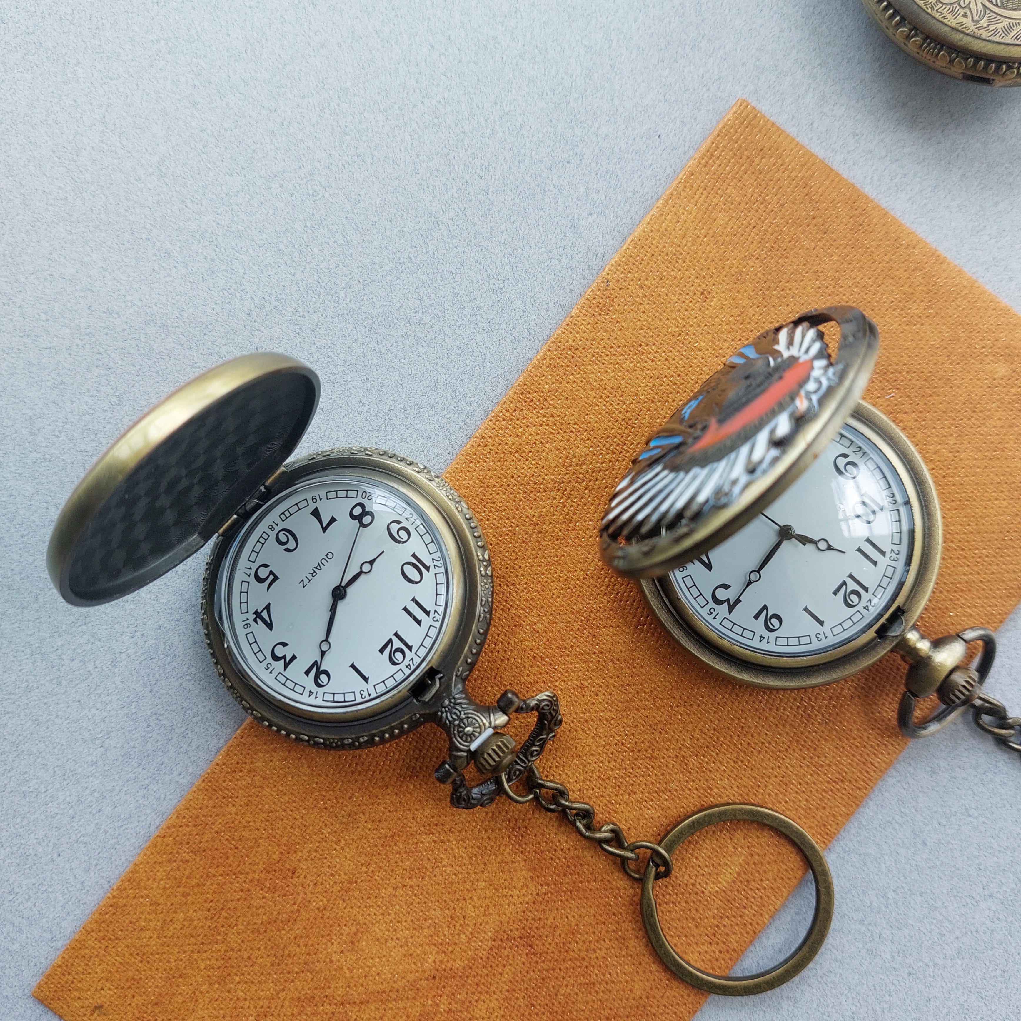 Vintage Series Pocket Watch Keychains