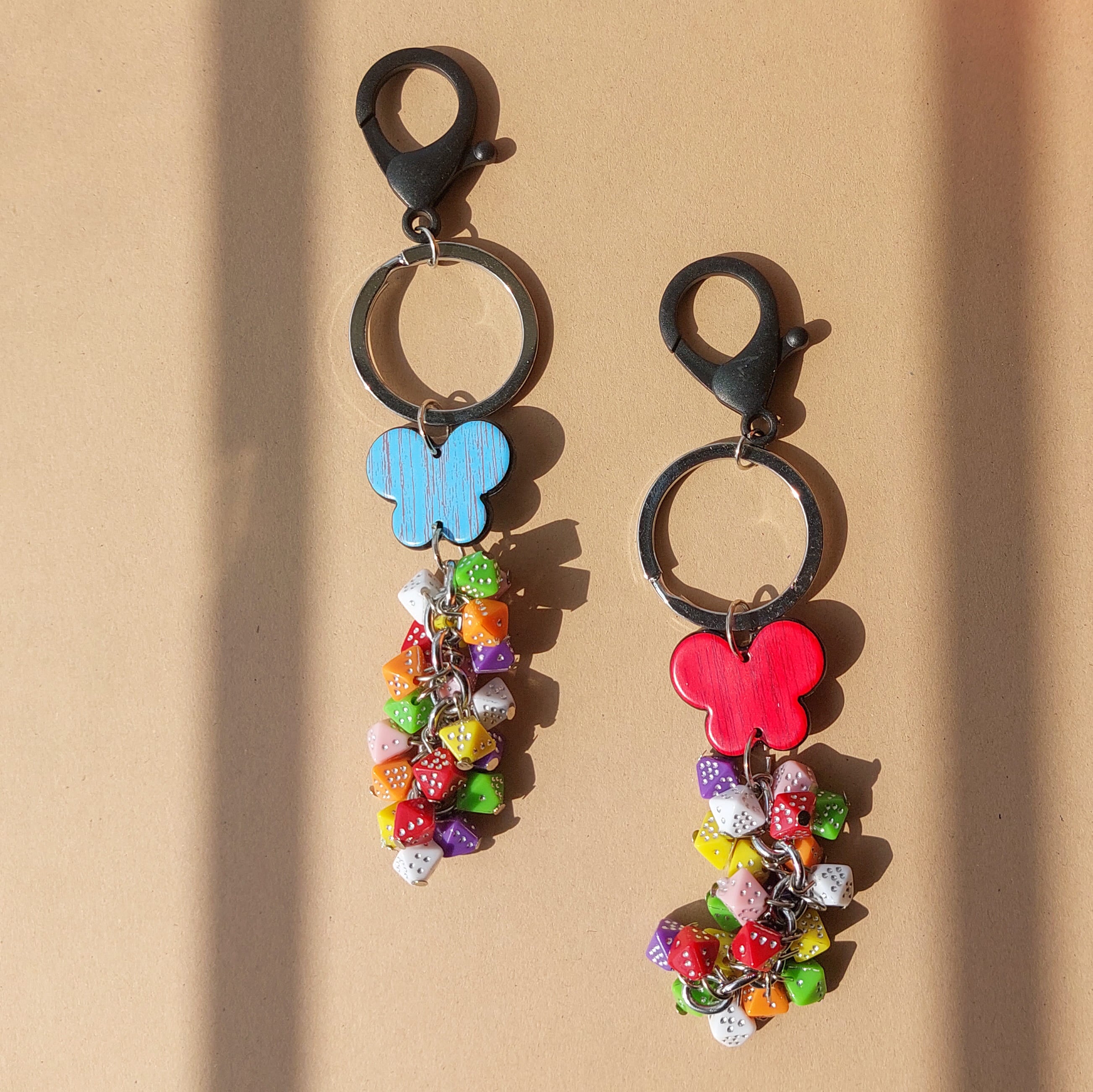 Multi Color Bead Keychains