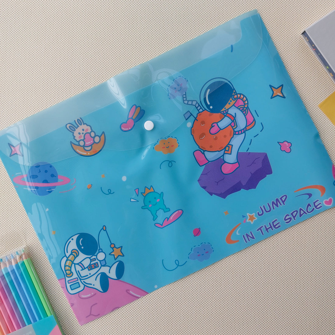Space Themed Button Folders