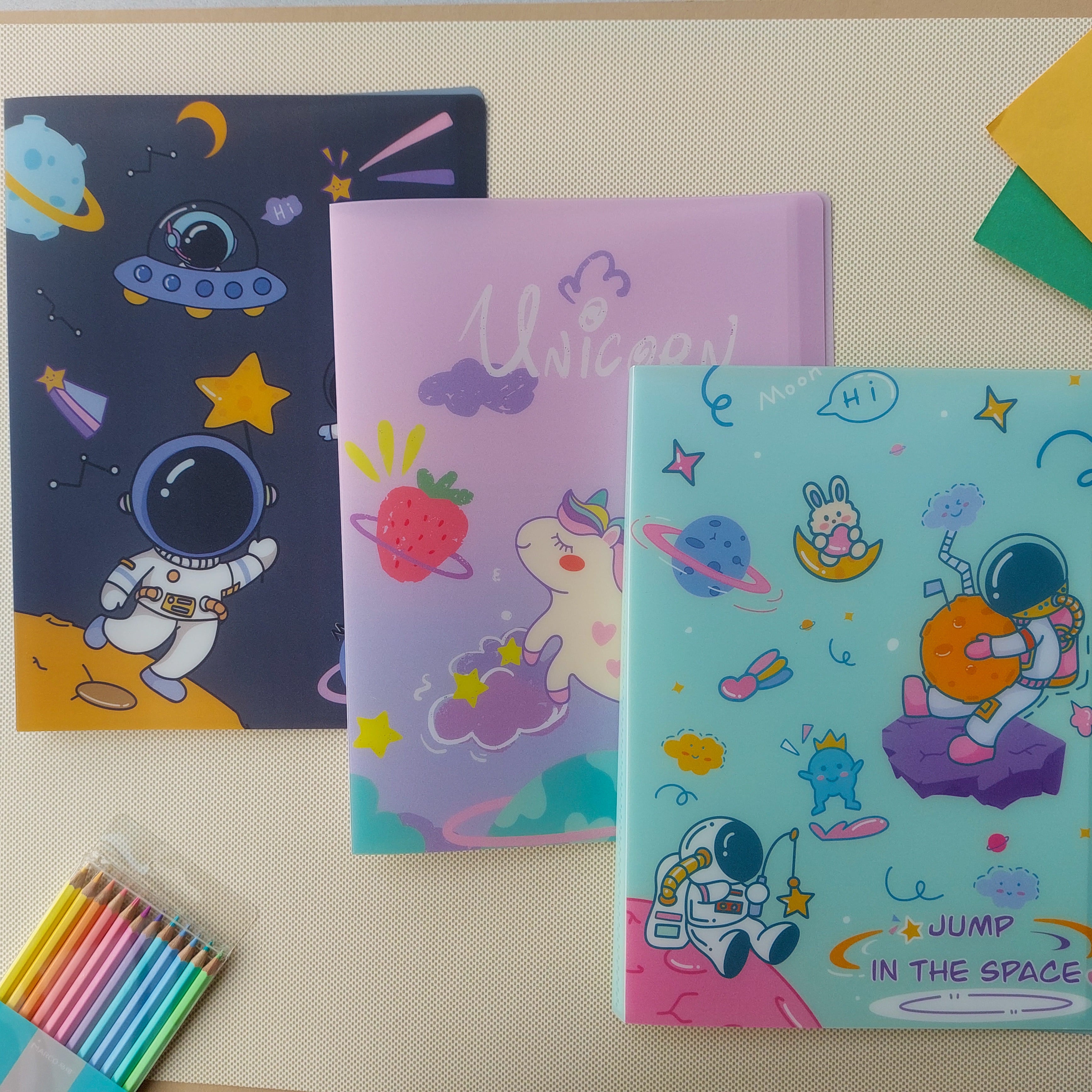 Space Themed File Folders 20 Sleeves