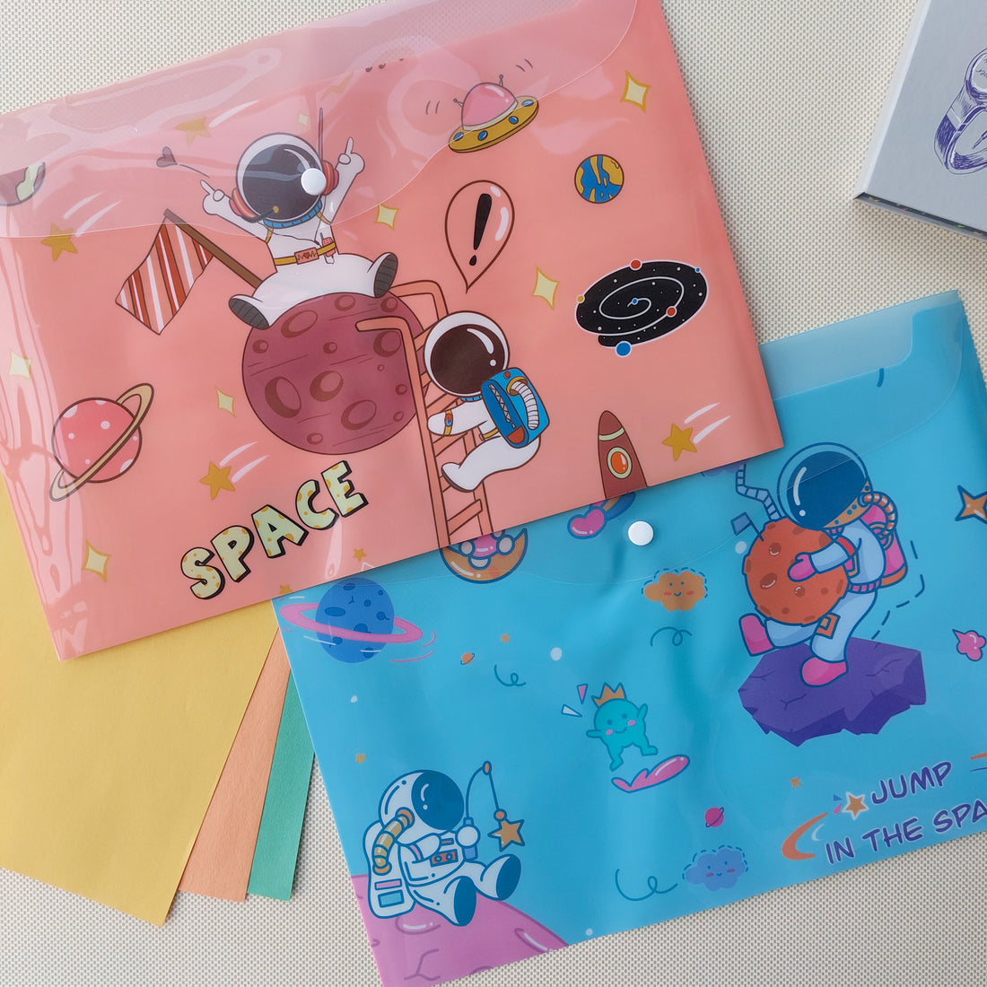 Space Themed Button Folders