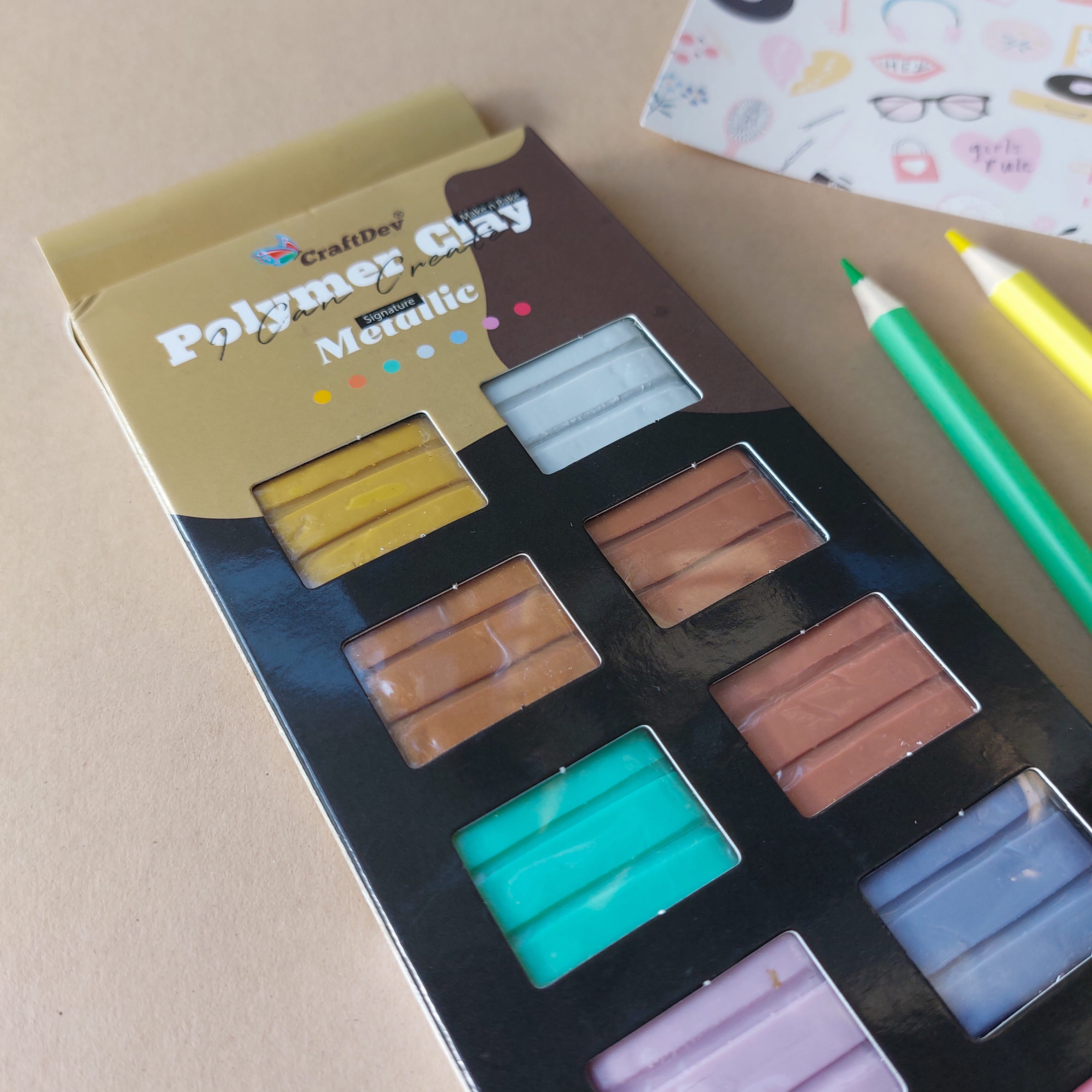 Polymer Metallic Clay 10 Color Box