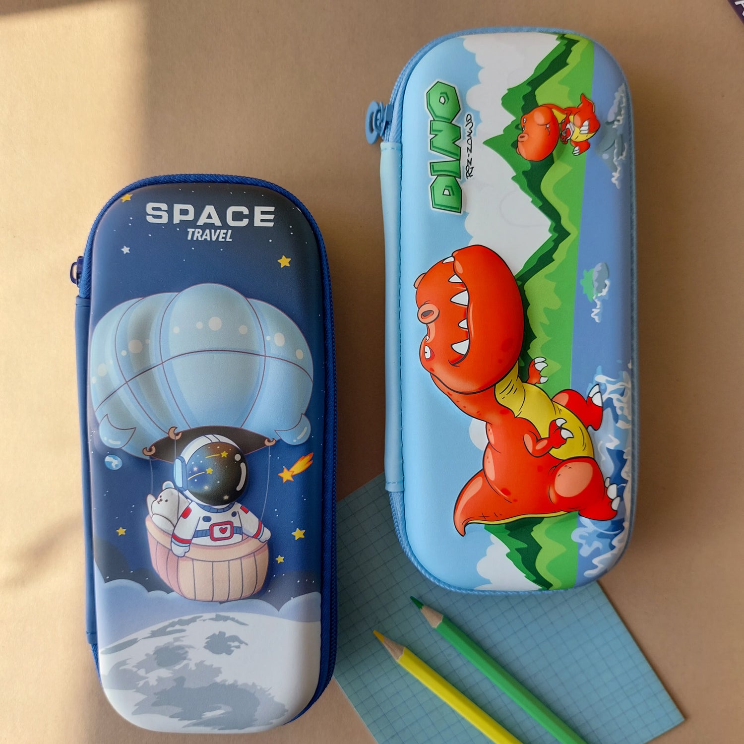 Dino and Space Compass Pouches