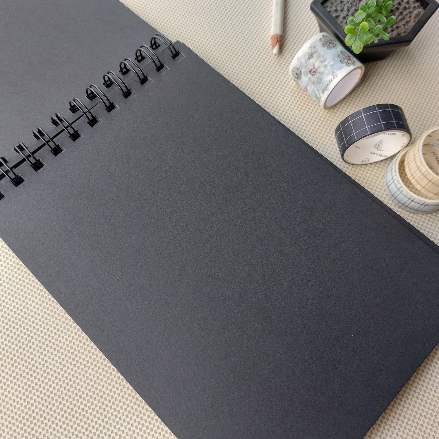 Spiral Sketchbook Black Pages A5