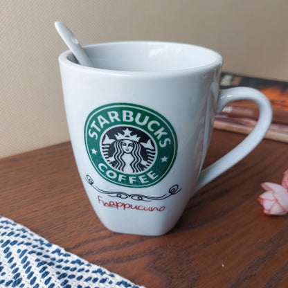 Starbucks Ceramic Cup With Spoon