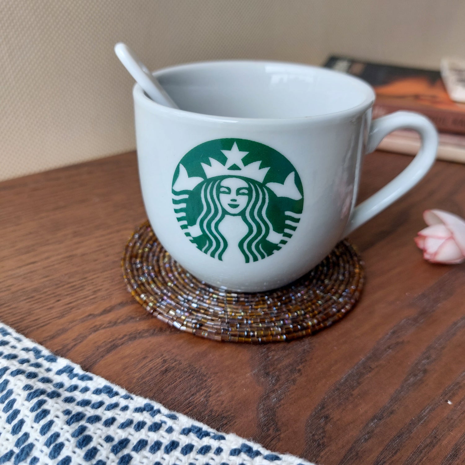 Starbucks Ceramic Cup With Spoon