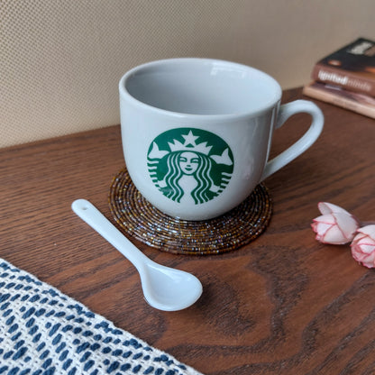 Starbucks Ceramic Cup With Spoon