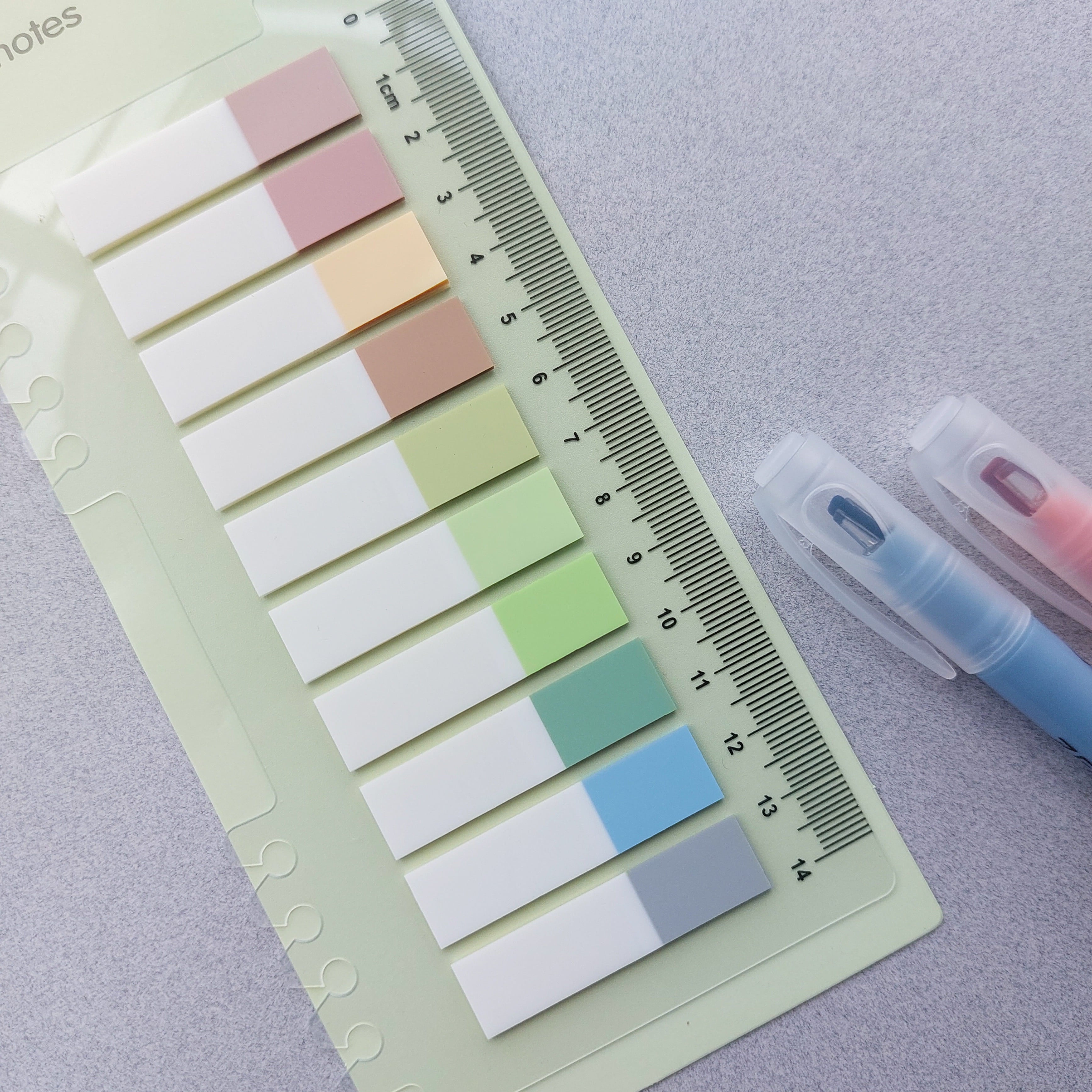 Sticky Black Ink Sticky Notes With Scale 10 Colors – Ink N Ivory
