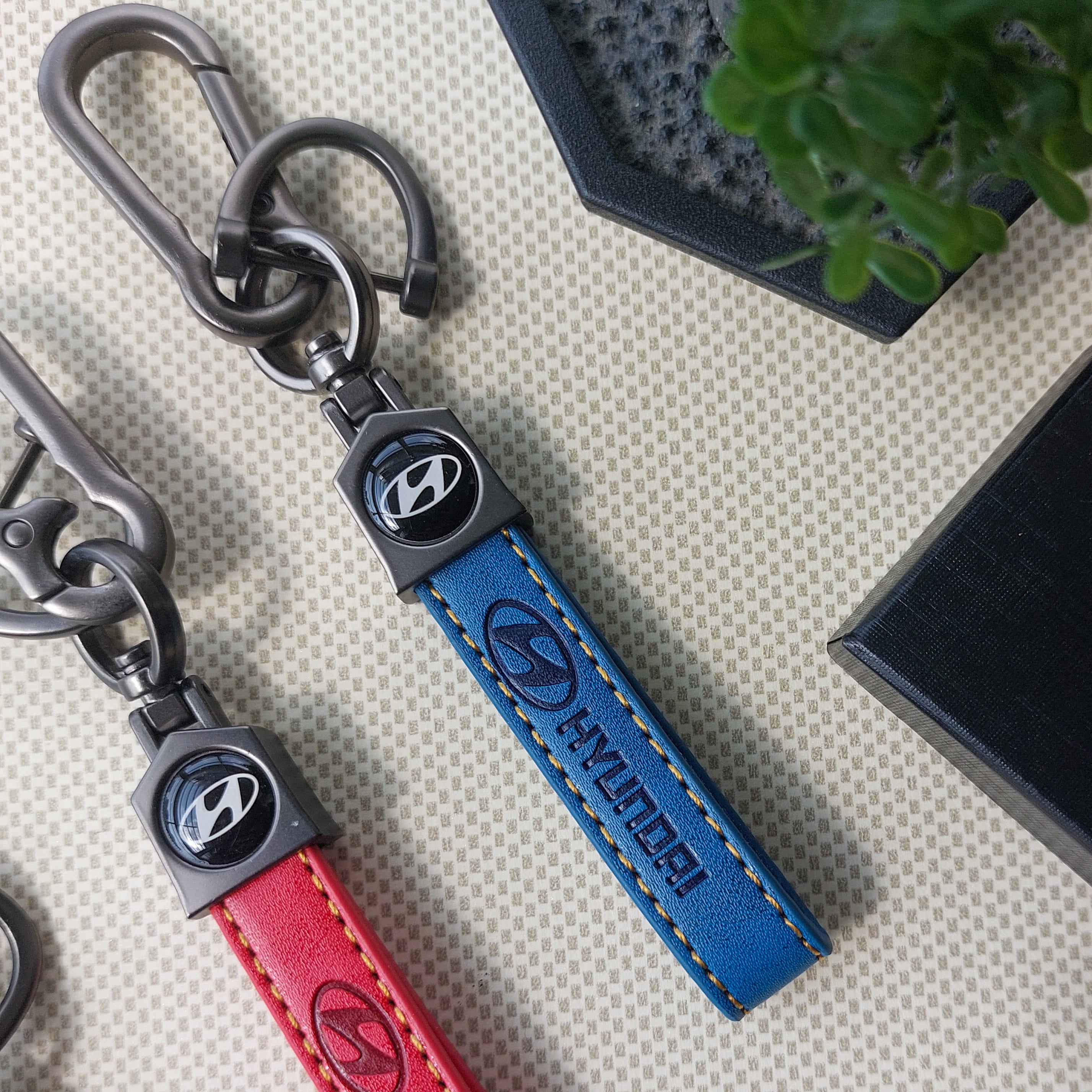 TATA Car Logo Leather Keychains