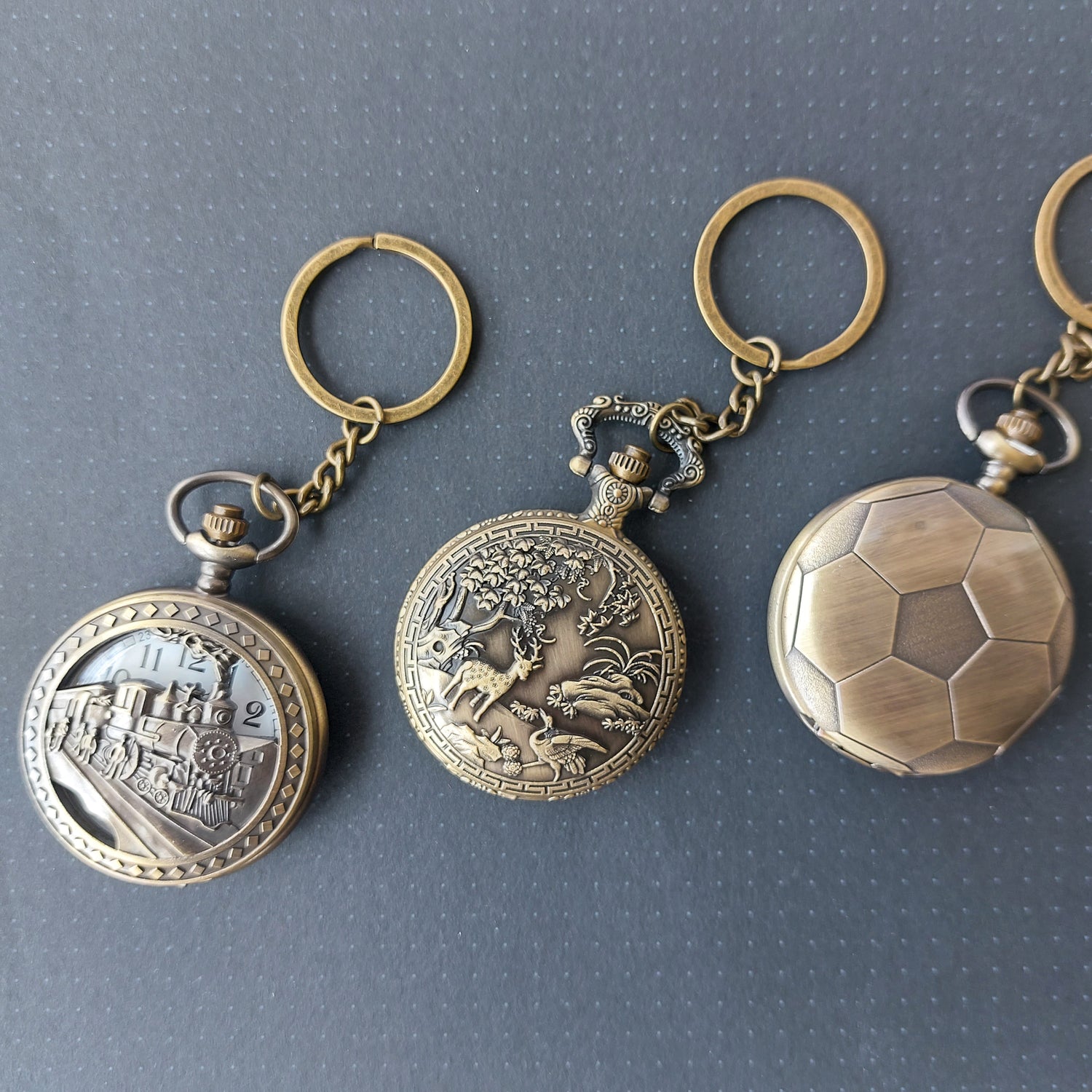 Vintage Series Pocket Watch Keychains