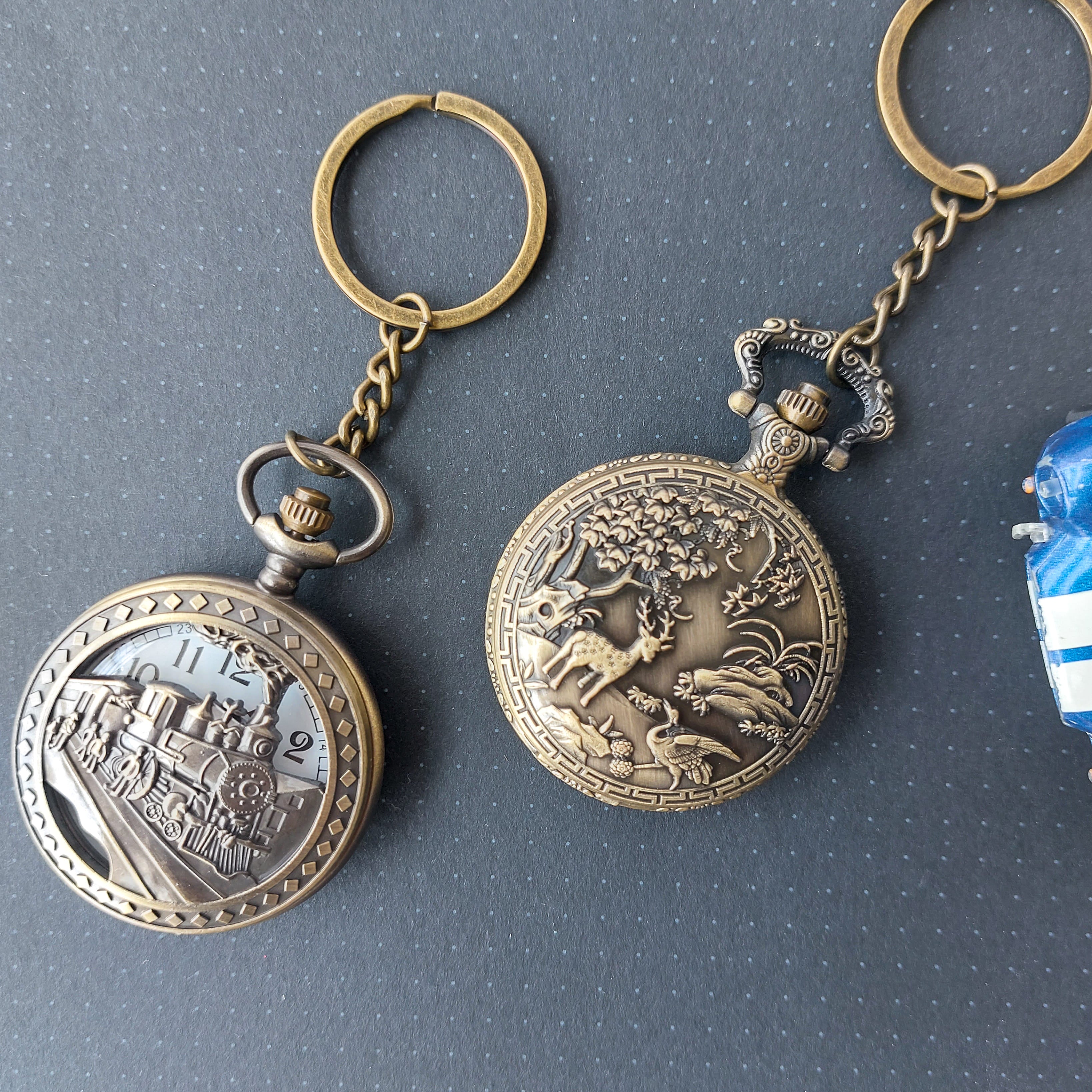 Vintage Series Pocket Watch Keychains