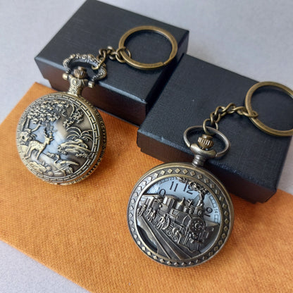 Vintage Series Pocket Watch Keychains