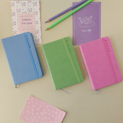 Trendy Pastel Color Ruled Diaries A6