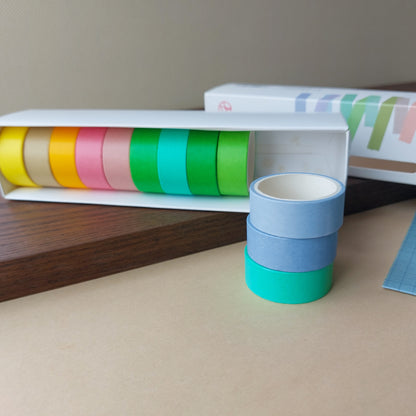 Solid Washi Tapes 12pc Set